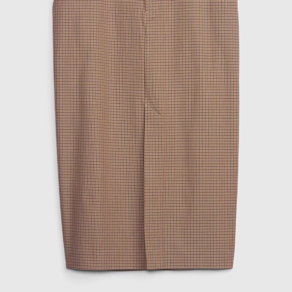 NWT Gap Checked High Rise Pencil Midi Skirt - Picture 5 of 8